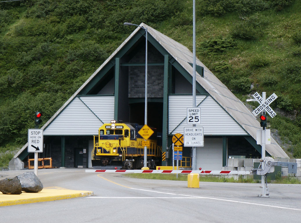 Entrance to the Anton Anderson Memorial Tunnel near Whittier